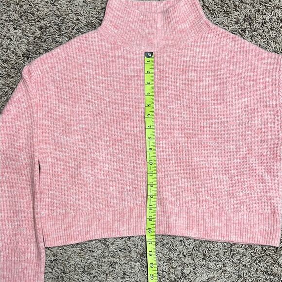 Nordstrom BP Pink Ribbed Mock Turtleneck Sweater - Picture 4 of 7